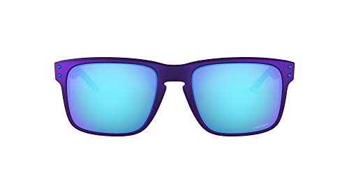 Oakley Men's OO9102 Holbrook Sunglasses, Blue/Red Shift/Prizm Sapphire, 55 mm