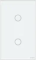 Steck, Interruptor 4X2' 2 Módulos Touch Branco Wi-Fi, Ambiente Conectado, SINT2B1