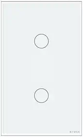 Steck, Interruptor 4X2' 2 Módulos Touch Branco Wi-Fi, Ambiente Conectado, SINT2B1