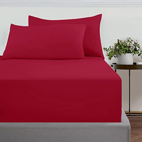 Imperial Rooms Single Fitted Sheet 16"/40CM - Extra Deep Brushed Microfiber Bed Sheets Easy Care Soft Breathable Fitted Bed Sheet - Shrinkage and Fade Resistant (Grey)