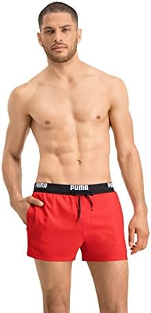 PUMA Herren Puma Korte zwemshorts met logo voor heren Badehose, Schwarz, XXL EU