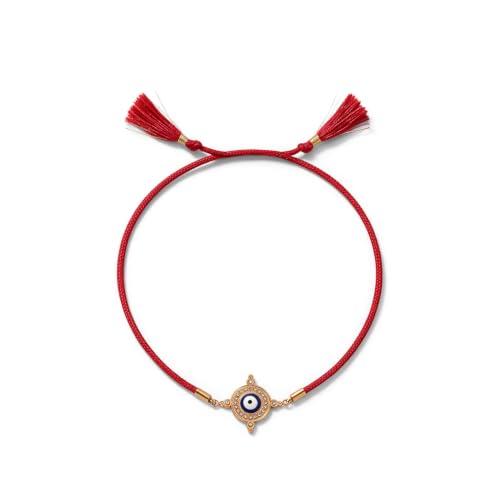 Image of PALMONAS Demifine 18K Gold Plated Evil Eye Rakhi for Brother - Waterproof & Anti-Tarnish Designer Rakhi for Men | Premium Raksha Bandhan Rakhee with Roli Chawal
