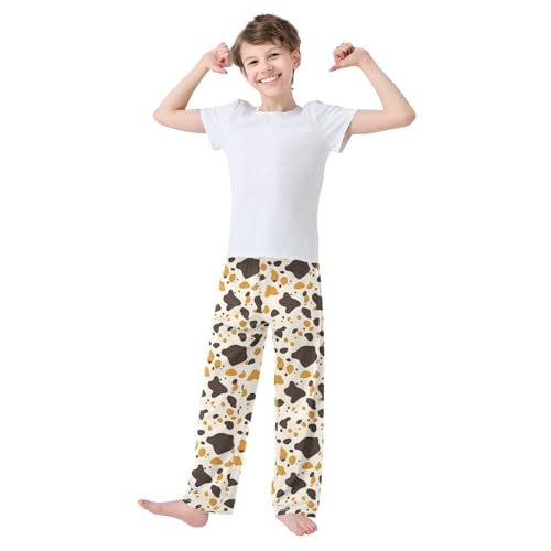 Pajama Pants Cow Skin Print PJ Bottoms Sleepwear Lounge Sleep Pant with Pockets2