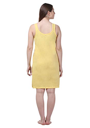 Image of Splash Cotton Rich Camisole Slip for Women| Long Kurti Slip /Suit Slip /Camisole Slip Knee Length - 139