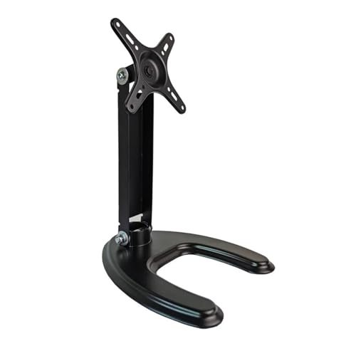 Soporte de monitor rotatorio y telescópico con ajuste de altura para escritorio