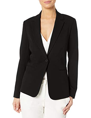 Chaus Women s Sophia One Button Blazer, Rich Black, 8