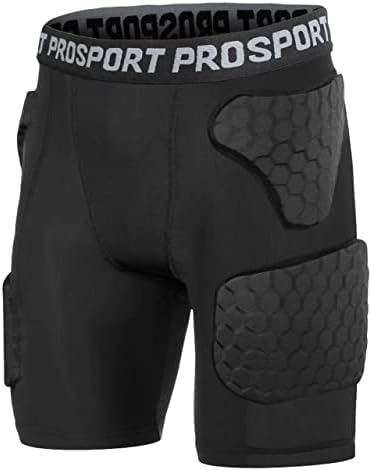 Youth Padded Shorts Protector Kids Boys Girls Protective Compression Shorts for Football Baseball Lacrosse Goalies Rugby Football Girdle