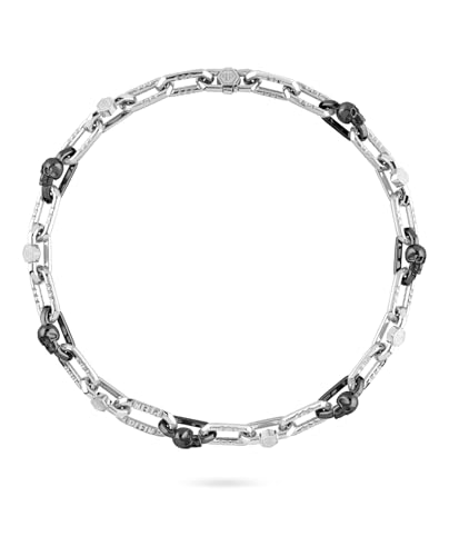 Philipp Plein PJPEA15NU collier acier pour un style masculin au quotidien
