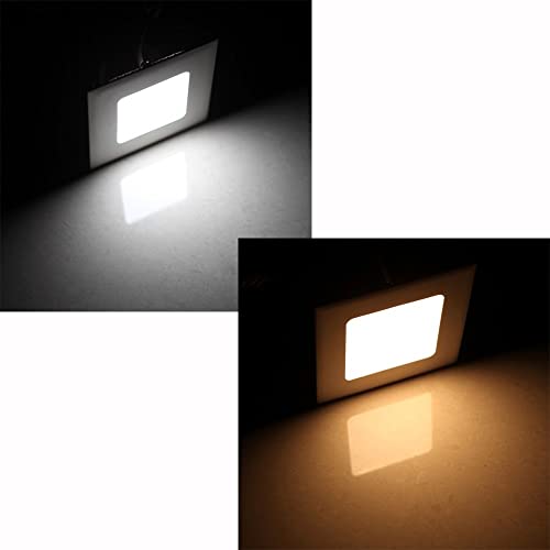 Kit 2 Painel Plafon Sobrepor 25w Led Branco Frio 6500k Luminária Quadrado Reator 27,5 x 27,5cm 100-2