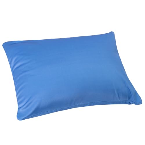 Focustree Microbead Throw Pillow Bedding Neck Pillows with Removable Cover 16 x 12 Bed and Couch Decorative Pillow for Home Sofa Bedroom Fun Colors Support. Silky Comfortable (Royal Blue)