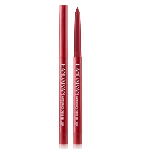 Dekrion Eyeliner Pencil, Waterproof Eyeliner Long-Lasting, Dark-Red Eyeliner cover