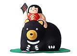 熊のり金太郎 五月飾り 五月人形 コンパクト 室内 かわいい おしゃれ 紙屋文二郎 飛騨張子