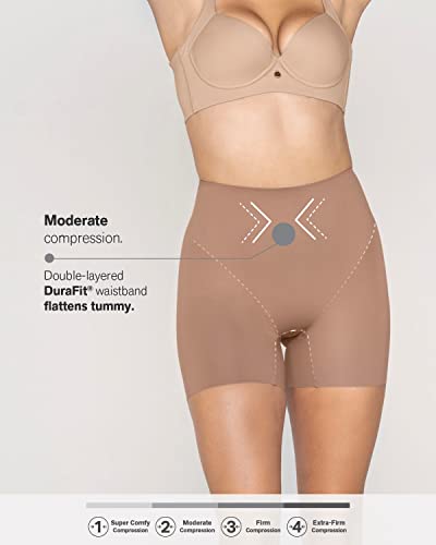 Leonisa Butt Lifter Shapewear Tummy Control Short Panties For Women With Removable Pads Brown #TOP4