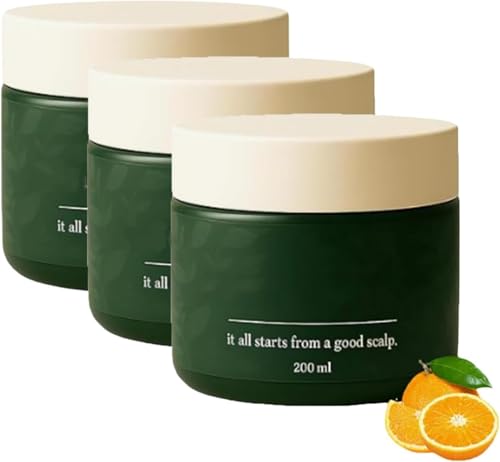 Exfoliante Natural para el Cuero Cabelludo, Limpiador Profundo e Hidratante, Fórmula Botánica Suave, para la Caspa y la Eliminación de Desechos