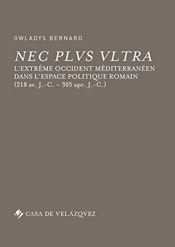 Portada de Nec plus ultra l'extreme occident mediterraneen dans l'espac