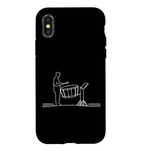 Timbales Line Art Musician Case for iPhone X/XS