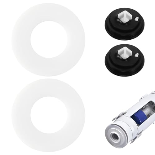 DOKRIN Rondelle per rubinetti e valvole,Valvola di scarico a membrana con guarnizione in 4 pezzi, tappo in gomma per arresto acqua inferiore, valvola di scarico per serbatoio dell'acqua del water