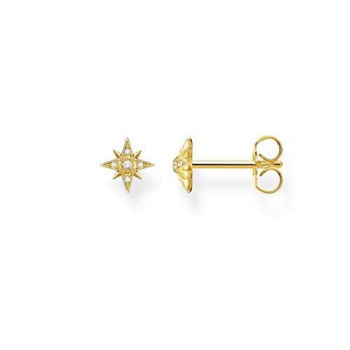 Preisvergleich Produktbild Thomas Sabo Einzel Ohrstecker Stern gold vergoldetes Silber H2144-414-14
