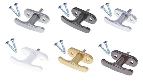 Aqbau® Fenstergriff Metall (Weiß) Fensterolive Lackiert Balkontürgriff Metall fenstergriff klein, universal fenstergriffe, Fensterbeschlag