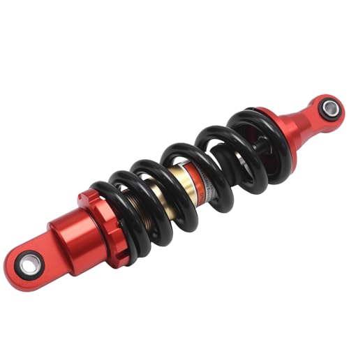 Hoypeyfiy 270 mm 980 lb 10 mm Bohrung Motorrad-Stoßdämpfer Hinten, Universeller Moped-Federstoßdämpfer, geeignet für 70 ccm, 90 ccm, 110 ccm, 125 ccm, 150 ccm Dirt Pitbikes