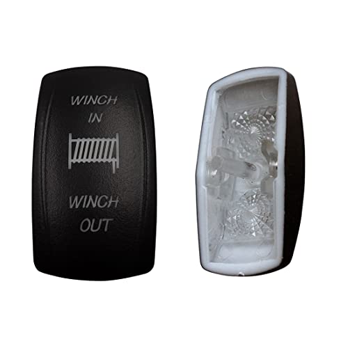 Image of Laser Etched Backlit Switch Cover Cap for Car Boat Dashboard Rocker Switch