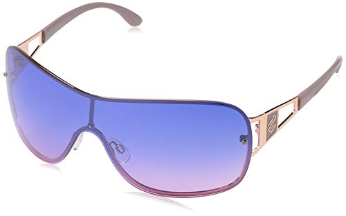 Rocawear R3281 Stylish Uv Protective Metal Shield Sunglasses. Gifts for Women with Flair, 142 Mm, Rose Gold & Nude, 142 mm by Rocawear - Used condition - CA$23.04