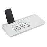 Amazon Basics Desktop Dry Erase Whiteboard with Organizer and Accessories, 15.8 x 6.8 x 1.9 inches (LxWxH, overall); 15.7 x 5.4 inches (LxW, writing board), White