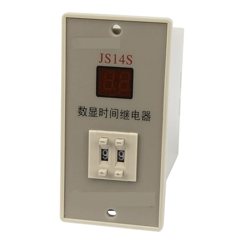 Relais temporise JS14S-2 AC/DC 100-240V avec minuterie reglable de 9.9s a 99min