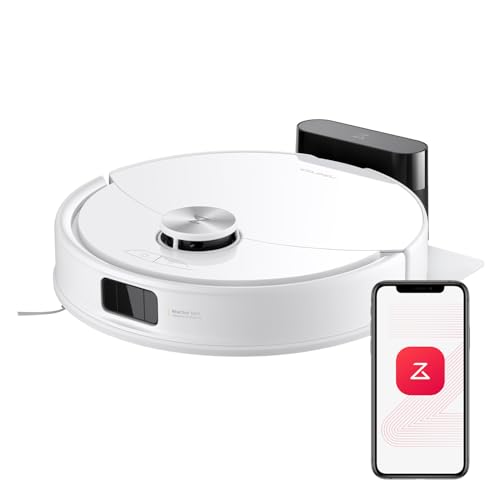 roborock Q10 S5 Saugroboter mit Wischfunktion, 10.000 Pa HyperForce Saugkraft, Dual Anti-Tangle System, Auto Lifting Mopping, Funktioniert mit Alexa, Ideal für Tierhaare, Teppiche, Hartböden (Weiß)