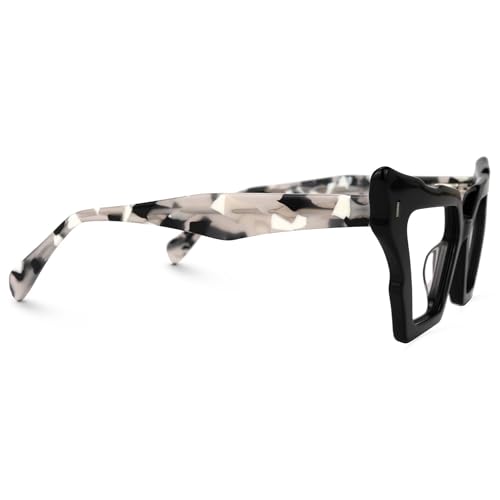 Image of Zeelool Vintage Glasses Frame for Women, Butterfly Eyeglasses with Non-prescription Clear Lens Jeralys ZJGA555269