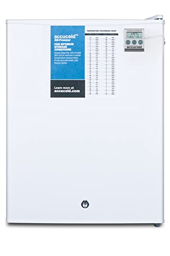 Accucold FS30L7PLUS2 19-Inch Wide Compact All-Freezer - White; Commercially Approved; NIST Calibrated Thermometer; Factory Installed Lock; RHD (Right Door Swing); CARB Compliant