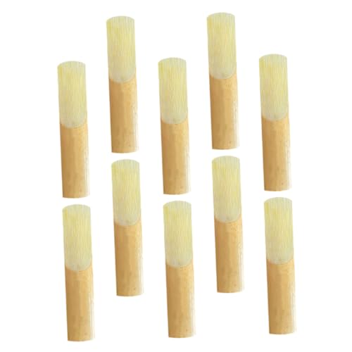 GOOHOCHY 10pcs Alto Saxophone Reeds Durable Musical Instrument Accessories for Sound Easy Installation for Beginners and Professionals for Practice and Performance