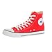 Converse Chuck Taylor All Star Canvas High Top Sneaker, red, 6 M US