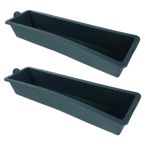 Mangeoires pour poulets et auge de nourrissage en acier vert de 43 cm pour la ferme