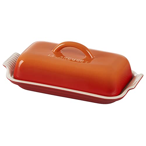 Le Creuset Stoneware Heritage Butter Dish, Flame