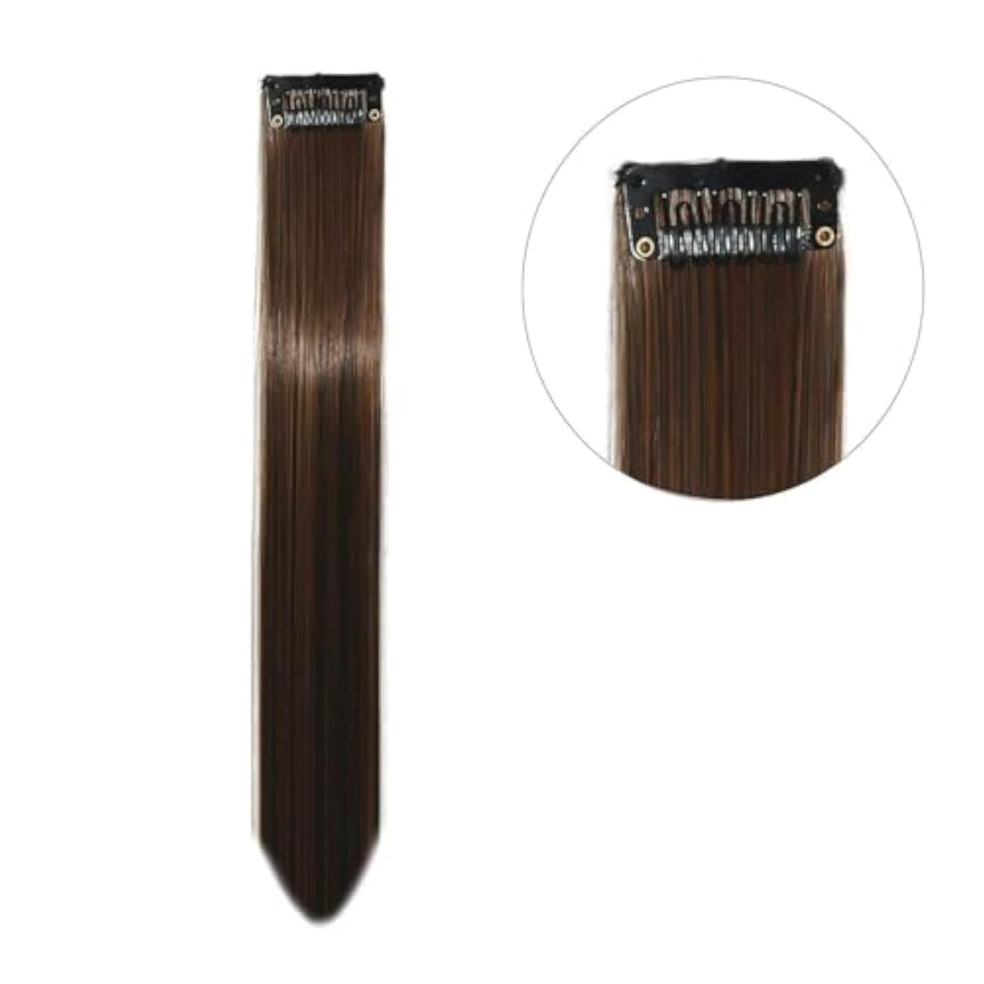 Full Head Party Highlights Clip-On Hair Extensions Pack of 6