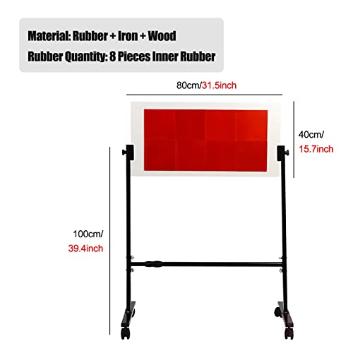 LLAA Tischtennis Rebound Tafel Fachmann Tischtennis-Rebound-Board Mit Ständer Und Rad, Freistehend Single Self Ping Pong Training Springback-Maschine, (Color : Black)