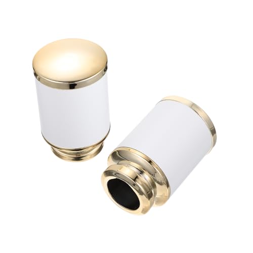 ABOOFAN 1set Stylish Curtain Rod Ends Decorative Finials Easy Install Curtain Rod Head Ornaments for Home Window Decor Design for Various Styles 2pcs