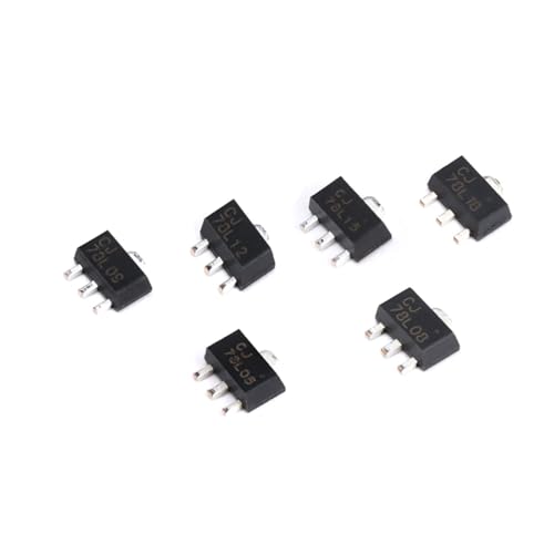 Estabilizador de tres terminales CJ78L08 SOT-89 SMD pack 50 piezas 5