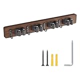 Fegtrtyoa mit 4 Slots & 4 Haken Mopp und Besenhalter Wandmontage Wandmontage Garten Werkzeugregal...