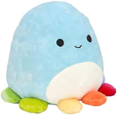 Squishmallow Colorful Octopus 20 cm (8 inch) Jerrika Plush Stuffed Animal Super Soft Cuddle Pillow