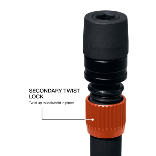 image for Klein Tools 31089 12-Inch Dual-Lock Extension, 1/4-Inch Hex Shank Impa