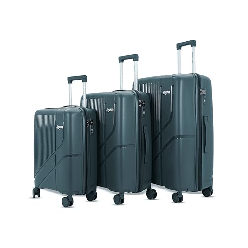 Image of AMERICAN TRAVELLER Poineer Trolley Bags | TSA Type Lock | Large Polypropylene Hardshell, Expandable, 8 Disc Wheels, TSA Type Lock