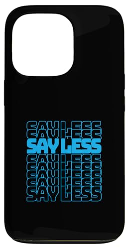 Blue Color Say Less-v2 �u���[�O���t�B�b�N �X�}�z�P�[�X iPhone 13 Pro �p