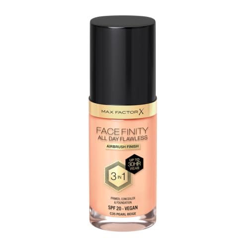 Image of Max Factor Facefinity All Day Flawless 3-in-1 Foundation - C35 Pearl Beige, 30ml