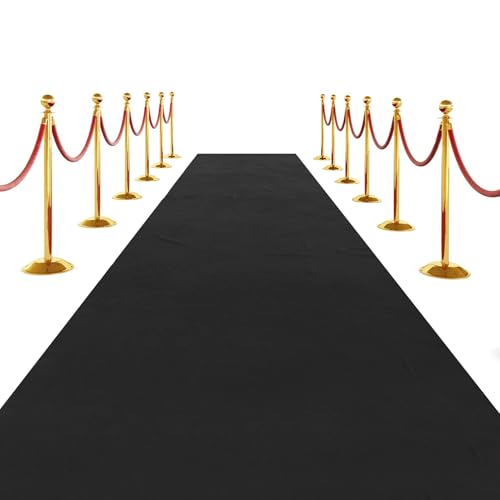 Corredor de pasillo de boda de alta distinción alfombra negra SK Studio 2