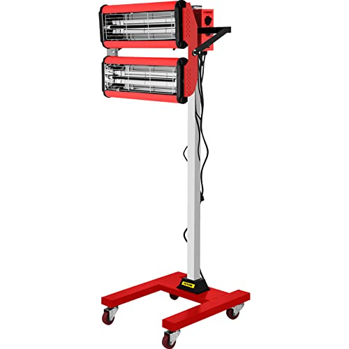 Bestauto 2000W Baking Infrared Paint Curing Lamp Short Wave Infrared Heater Car Bodywork Repair Paint Dryer/Stand #TOP7