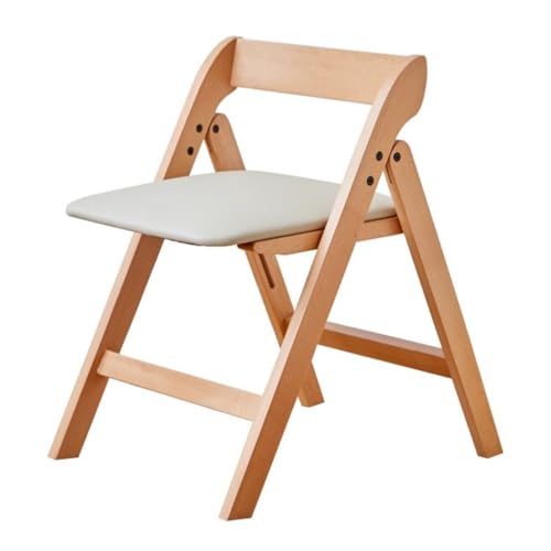 Chaise de salle à manger pliante en bois massif de qualité