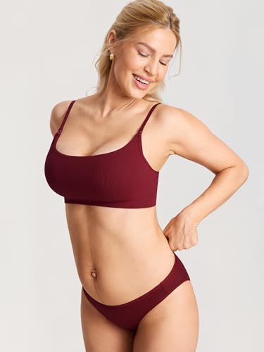 Image of MOMANDA Ribbed Nursing Bras for Breastfeeding | Maternity sleep bralettes, Wireless, Seamless, Soft lift, Comfy, For women