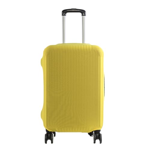 Cazqgoy Gepäckabdeckungen für Koffer, elastischer waschbarer Stretch-Kofferschutz, Luggage Cover(Gelb,XL,29-32 Zoll)